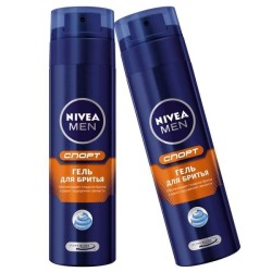 Гель для бритья мужской, Nivea (Нивея) 200 мл спорт